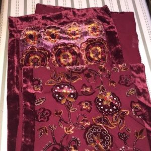 Burnout velvet scarf
